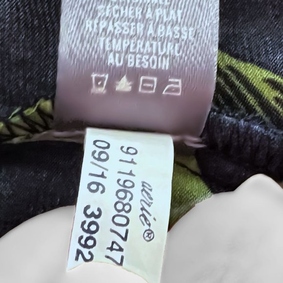 🎈HOST PICK🎈NEW! Aerie Satin Multibotanical Navy Pajama, PJ pants, Size S - Picture 12 of 13